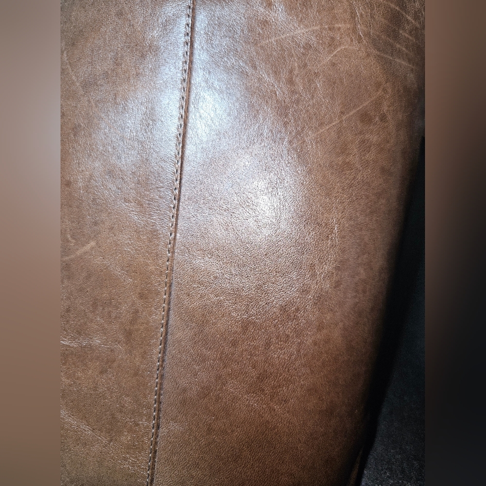 Loeffler Randall Matilde Brown Mocha Leather Wedge Pull-On Boots Size 7.5 - Picture 7 of 10